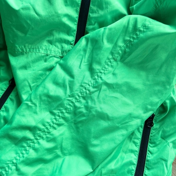 George Boys Green Zip  Rain Jacket Size 7/8 - Picture 6 of 8